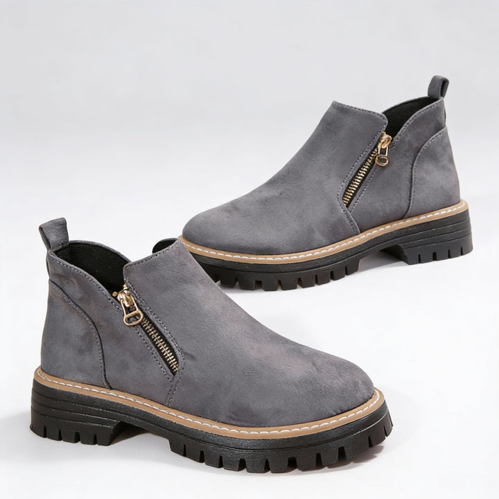 Isanoria - Women's Chic Suede Comfort Ankle Boots