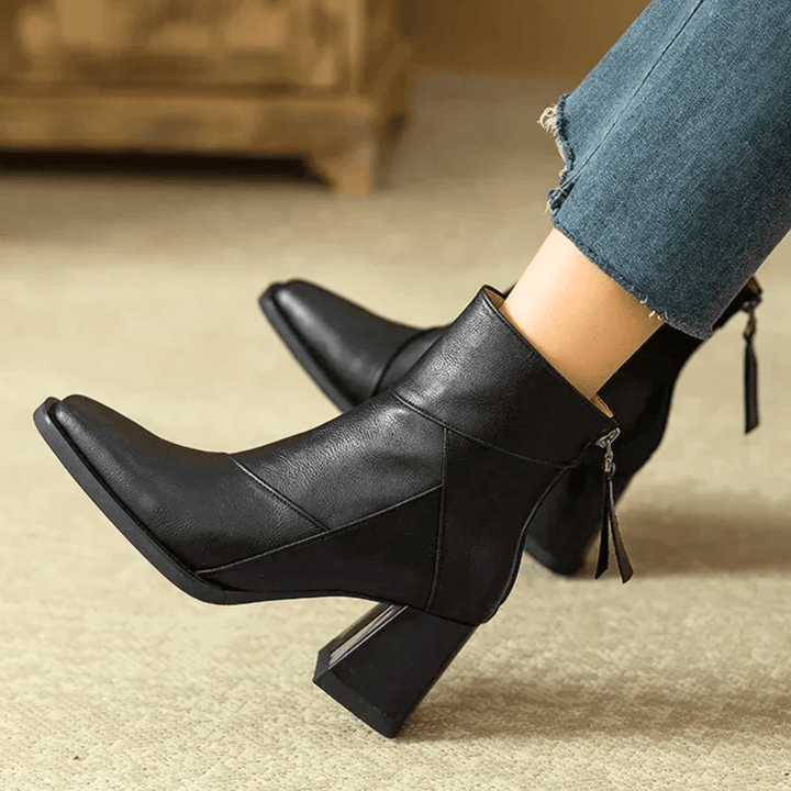 Einav - Retro Chunky Heel Boot In British Style